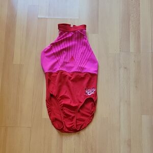 Rare Simone Biles GK Pink and Red Gymnastics Leotard